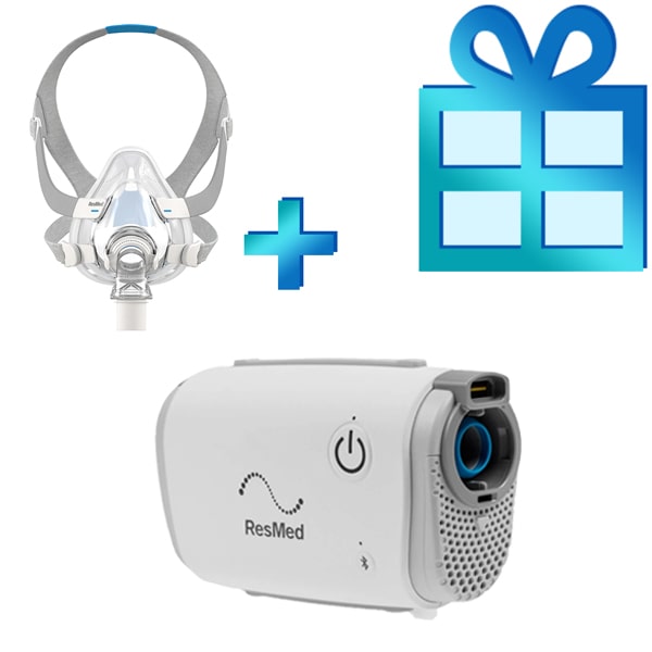 Комплект СиПАП ResMed AirMini с рото-носовой маской AirFit F20 Комплект СиПАП ResMed AirMini с рото-носовой маской AirFit F20