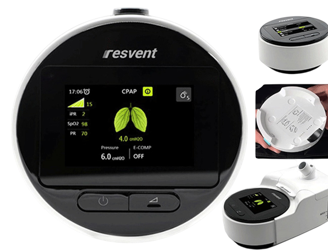 Auto CPAP (Авто СиПАП)-аппарат Resvent RX iBreeze 20A+ с увлажнителем и аккумулятором