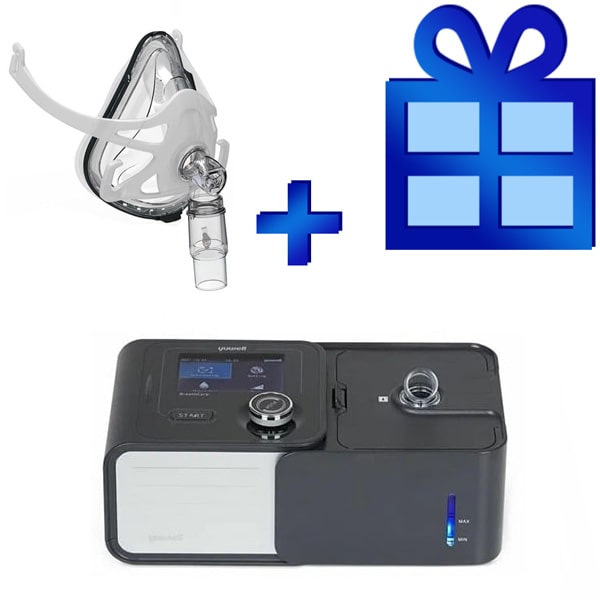 Комплект СиПАП Yuwell YH-580 с рото-носовой маской BMC Full Face Комплект СиПАП Yuwell YH-580 с рото-носовой маской BMC Full Face
