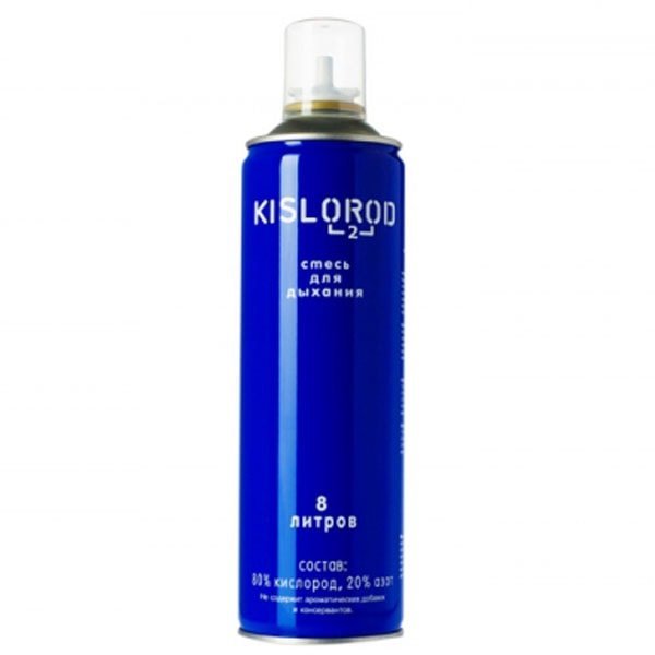 Кислородный баллончик Kislorod Prana, 8 л (без маски) Кислородный баллончик Kislorod Prana, 8 л (без маски)